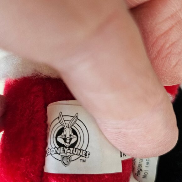 Vintage 1998 Looney Tunes Sylvester Cat Santa Plush 15 Inch Holiday Plush - Picture 3 of 9